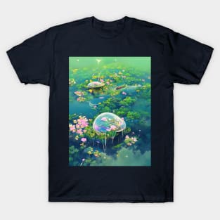 Waterlilies Bubblespace T-Shirt